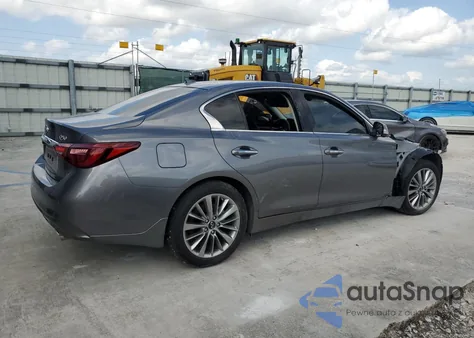 2023 Infiniti Q50 Luxe z USA, uszkodzony, nr VIN JN1EV7BP9PM510525